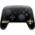 NFL New Orleans Saints Black Performance Series Nintendo Skins