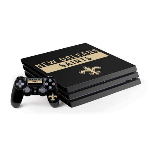 NFL New Orleans Saints Black Performance Series PlayStation PS4 Skins