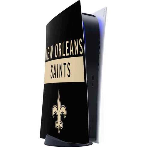NFL New Orleans Saints Black Performance Series PlayStation PS5 Skins