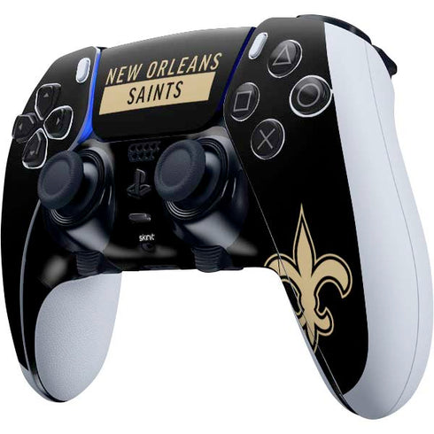 NFL New Orleans Saints Black Performance Series PS5 DualSense Edge Pro Controller Skin