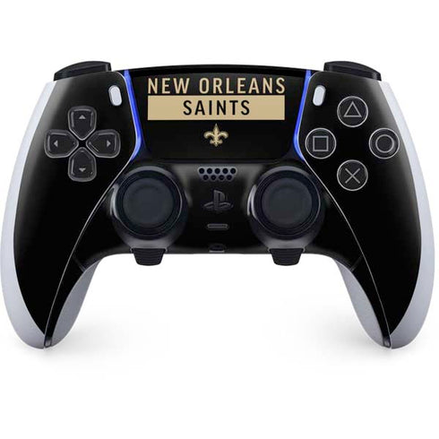 NFL New Orleans Saints Black Performance Series PlayStation PS5 Skins