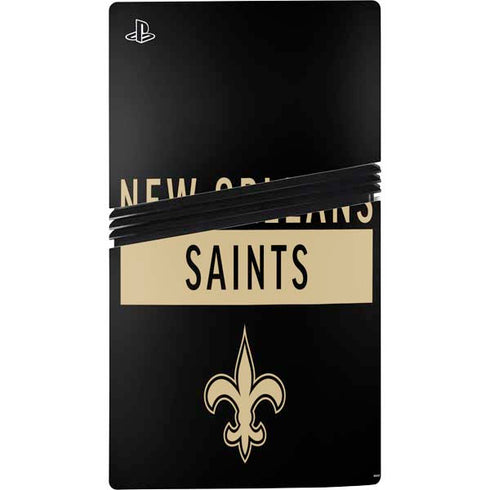 NFL New Orleans Saints Black Performance Series PS5 Pro Bundle Skin