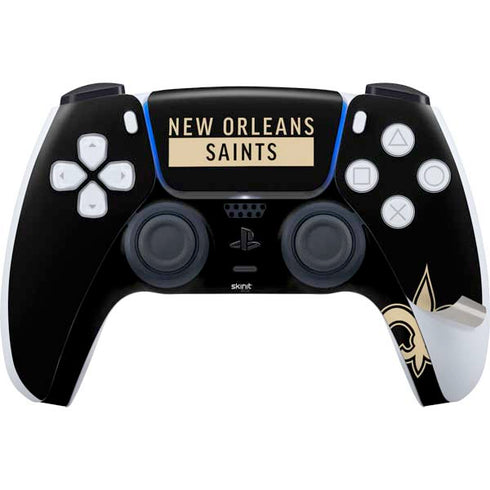 NFL New Orleans Saints Black Performance Series PS5 Pro Bundle Skin