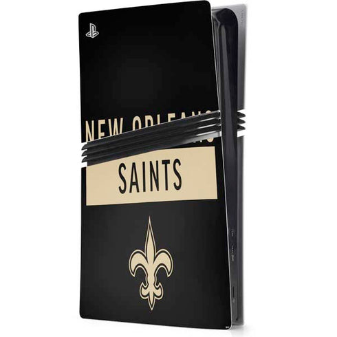 NFL New Orleans Saints Black Performance Series PlayStation PS5 Skins