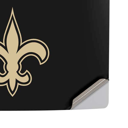 NFL New Orleans Saints Black Performance Series PS5 Pro Disk Console Skin