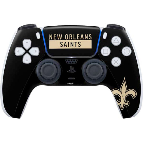 NFL New Orleans Saints Black Performance Series PlayStation PS5 Skins