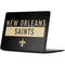 NFL New Orleans Saints Black Performance Series Surface Laptop 7 13.8in Skin