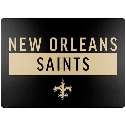 NFL New Orleans Saints Black Performance Series Surface Laptop 7 13.8in Skin