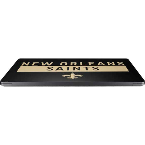 NFL New Orleans Saints Black Performance Series Surface Laptop 7 13.8in Skin