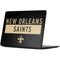 NFL New Orleans Saints Black Performance Series Surface Laptop 7 15in Skin