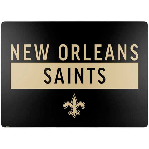 NFL New Orleans Saints Black Performance Series Surface Laptop 7 15in Skin