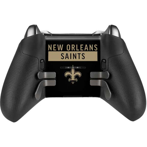 NFL New Orleans Saints Black Performance Series Xbox Elite Wireless Controller Series 2 Skin