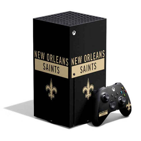 NFL New Orleans Saints Black Performance Series Xbox Series X Bundle Skin