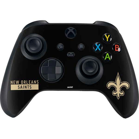 NFL New Orleans Saints Black Performance Series Xbox Series X Controller Skin