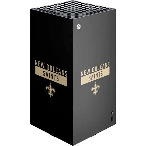 NFL New Orleans Saints Black Performance Series XBox Series X Digital Edition Console Skin