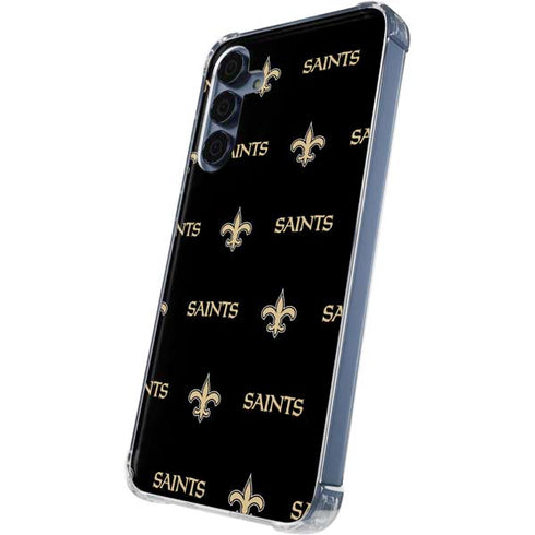 NFL New Orleans Saints Blitz Series Galaxy A35 5G Clear Case