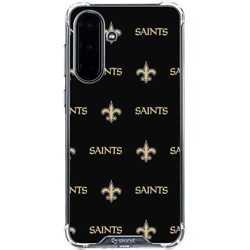 NFL New Orleans Saints Blitz Series Galaxy A36 5G Clear Case