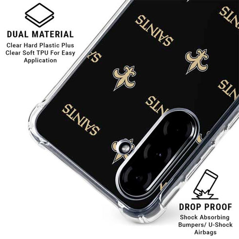 NFL New Orleans Saints Blitz Series Galaxy A36 5G Clear Case