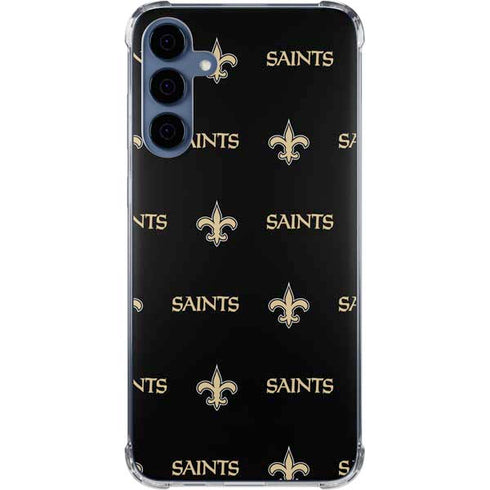 NFL New Orleans Saints Blitz Series Galaxy A55 5G Clear Case
