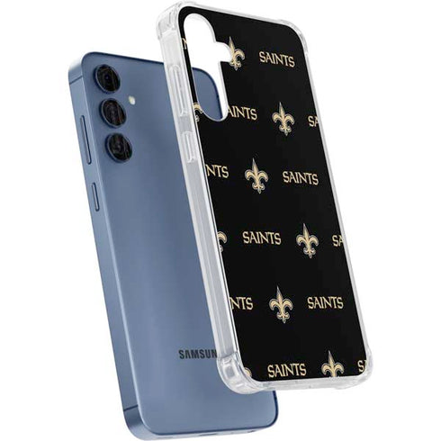 NFL New Orleans Saints Blitz Series Galaxy A55 5G Clear Case