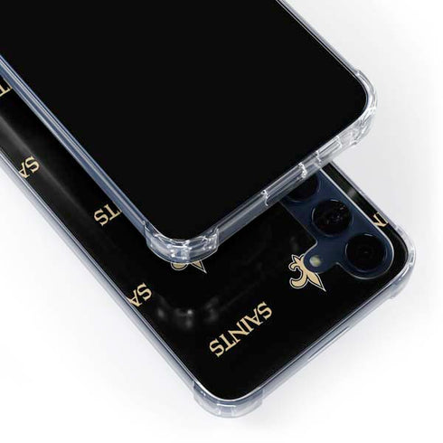 NFL New Orleans Saints Blitz Series Galaxy A55 5G Clear Case