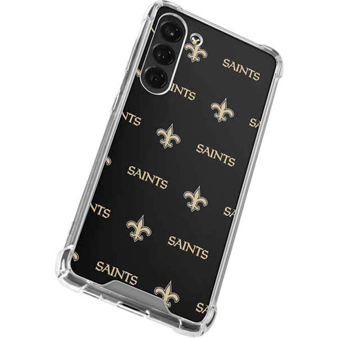 NFL New Orleans Saints Blitz Series Galaxy S24 FE Clear Case