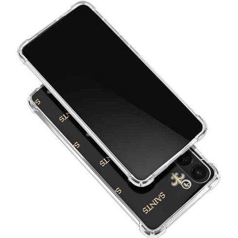 NFL New Orleans Saints Blitz Series Galaxy S24 FE Clear Case