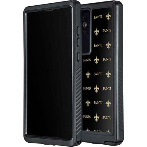 NFL New Orleans Saints Blitz Series Galaxy S24 Ultra Waterproof Case
