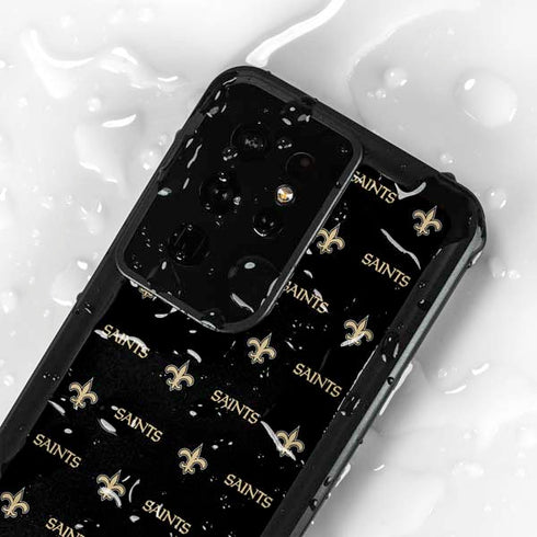 NFL New Orleans Saints Blitz Series Galaxy S24 Ultra Waterproof Case