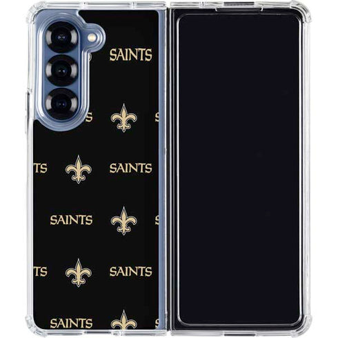 NFL New Orleans Saints Blitz Series Galaxy Z Fold6 Clear Case