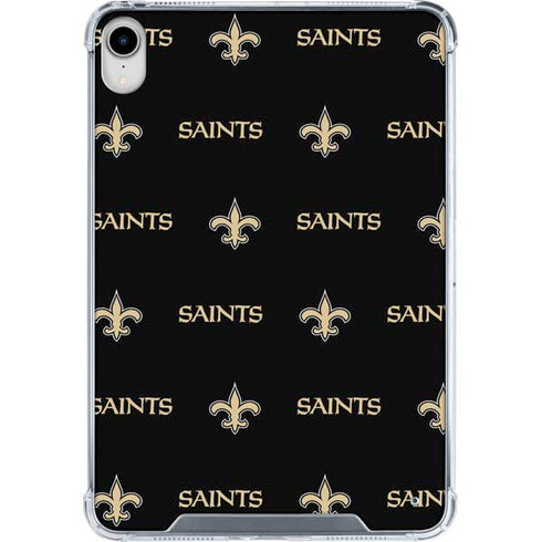 NFL New Orleans Saints Blitz Series iPad 11th Gen (2025) Clear Case