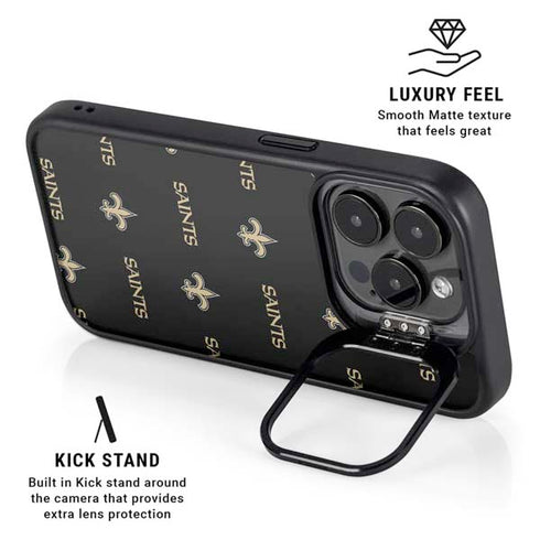 NFL New Orleans Saints Blitz Series iPhone 14 Pro Max Kickstand Case