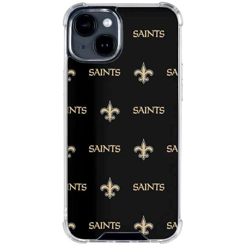 NFL New Orleans Saints Blitz Series iPhone 15 Clear Case