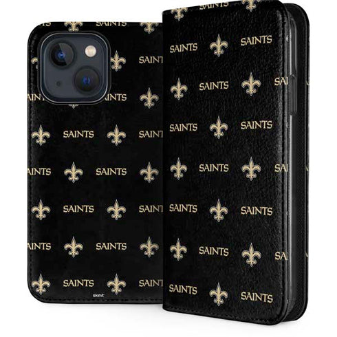 NFL New Orleans Saints Blitz Series iPhone 15 Folio Case