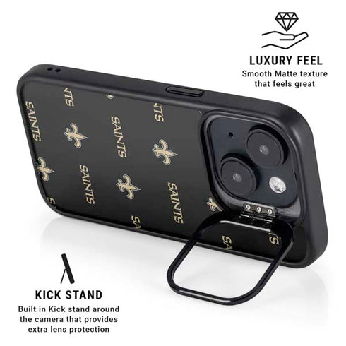 NFL New Orleans Saints Blitz Series iPhone 15 Kickstand Case