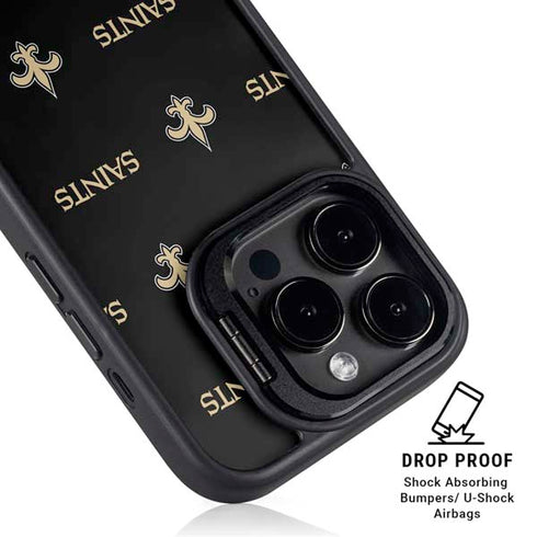 NFL New Orleans Saints Blitz Series iPhone 15 Pro Kickstand Case