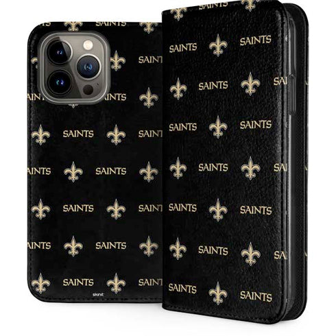 NFL New Orleans Saints Blitz Series iPhone 15 Pro Max Folio Case