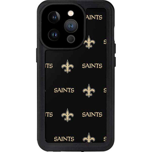 NFL New Orleans Saints Blitz Series iPhone 15 Pro Waterproof Case