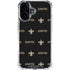 NFL New Orleans Saints Blitz Series iPhone 16 Clear Case
