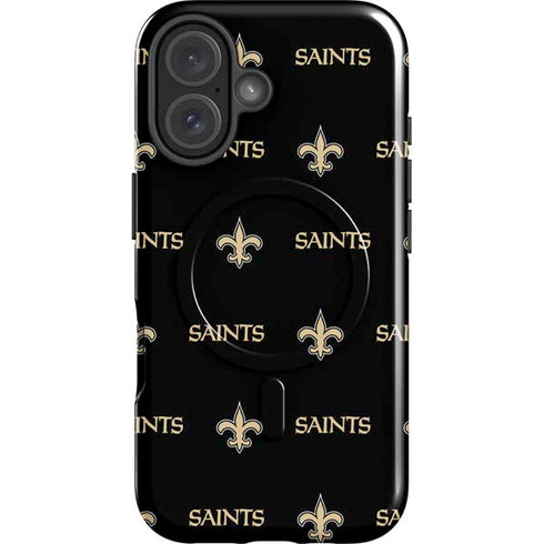 NFL New Orleans Saints Blitz Series iPhone 16 Magsafe Impact Case