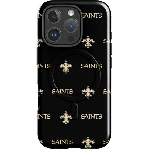 NFL New Orleans Saints Blitz Series iPhone 16 Pro Magsafe Impact Case