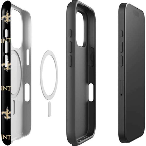 NFL New Orleans Saints Blitz Series iPhone 16 Pro Magsafe Impact Case