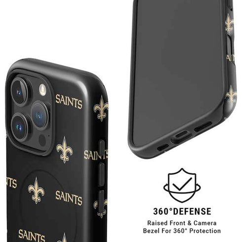 NFL New Orleans Saints Blitz Series iPhone 16 Pro Magsafe Impact Case