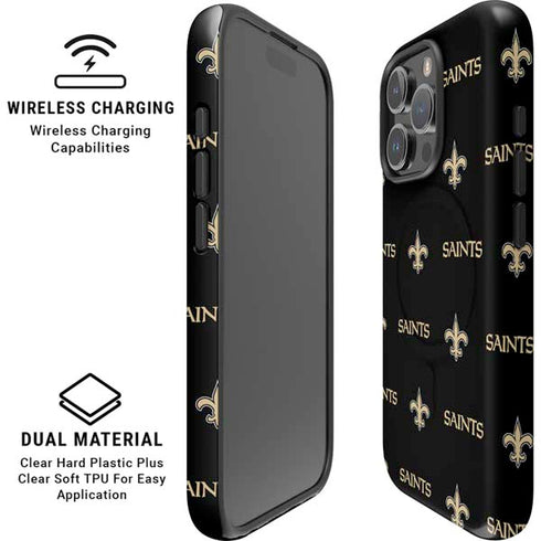 NFL New Orleans Saints Blitz Series iPhone 16 Pro Magsafe Impact Case