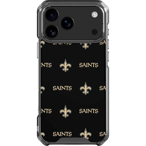 NFL New Orleans Saints Blitz Series iPhone 18 Pro Max Clear Case