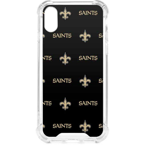 NFL New Orleans Saints Blitz Series iPhone XS Clear Case