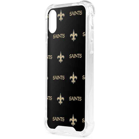 NFL New Orleans Saints Blitz Series iPhone XS Clear Case
