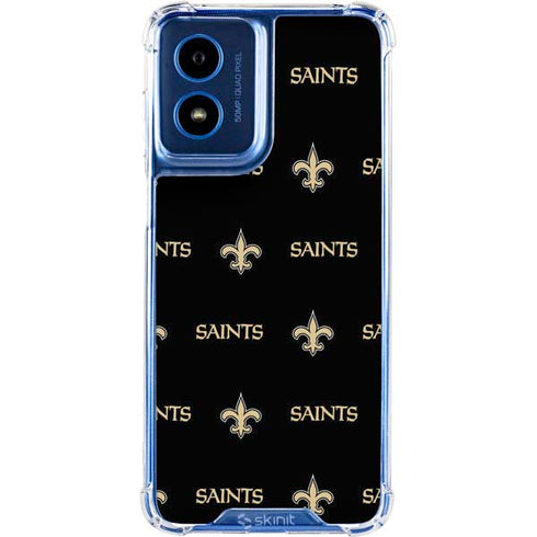NFL New Orleans Saints Blitz Series Moto G 5G (2024) Clear Case