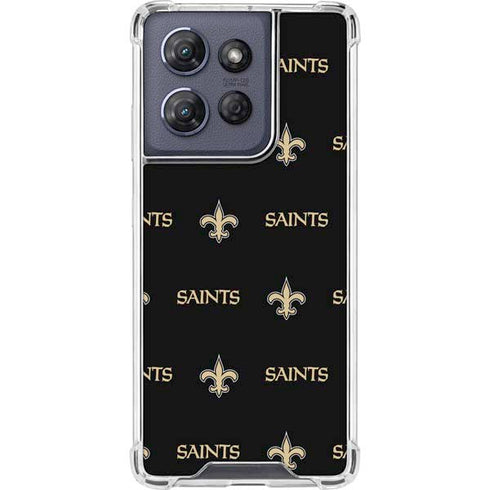 NFL New Orleans Saints Blitz Series Moto G Play 5G (2025) Clear Case