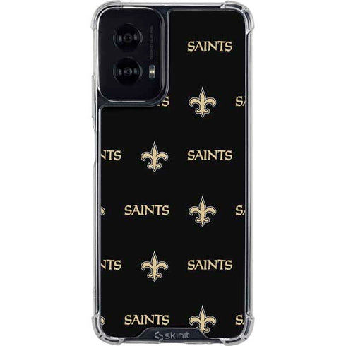 NFL New Orleans Saints Blitz Series Moto G Power 5G (2024) Clear Case